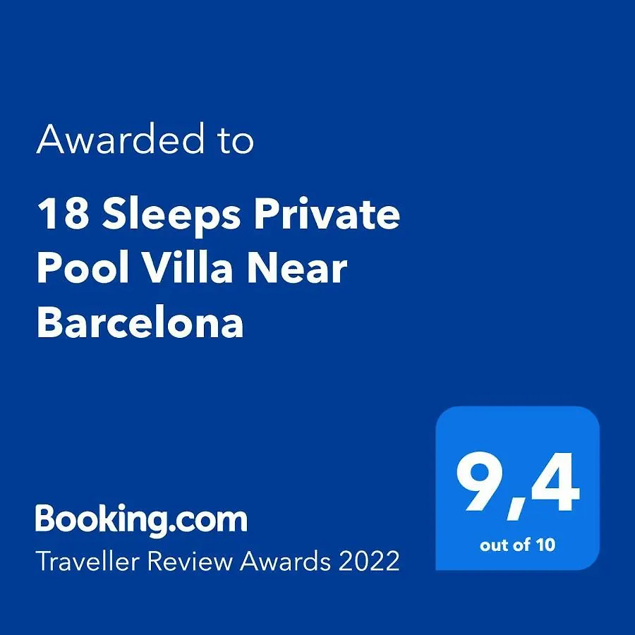 21 Sleeps Private Pool Villa & Bbq Near Barcelona Rocafort